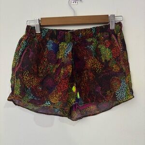 Agua Bendita Multicolor Sheer Swim Coverup Shorts